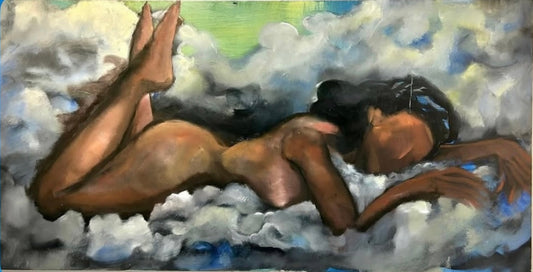 Nude Woman on Clouds [Original]